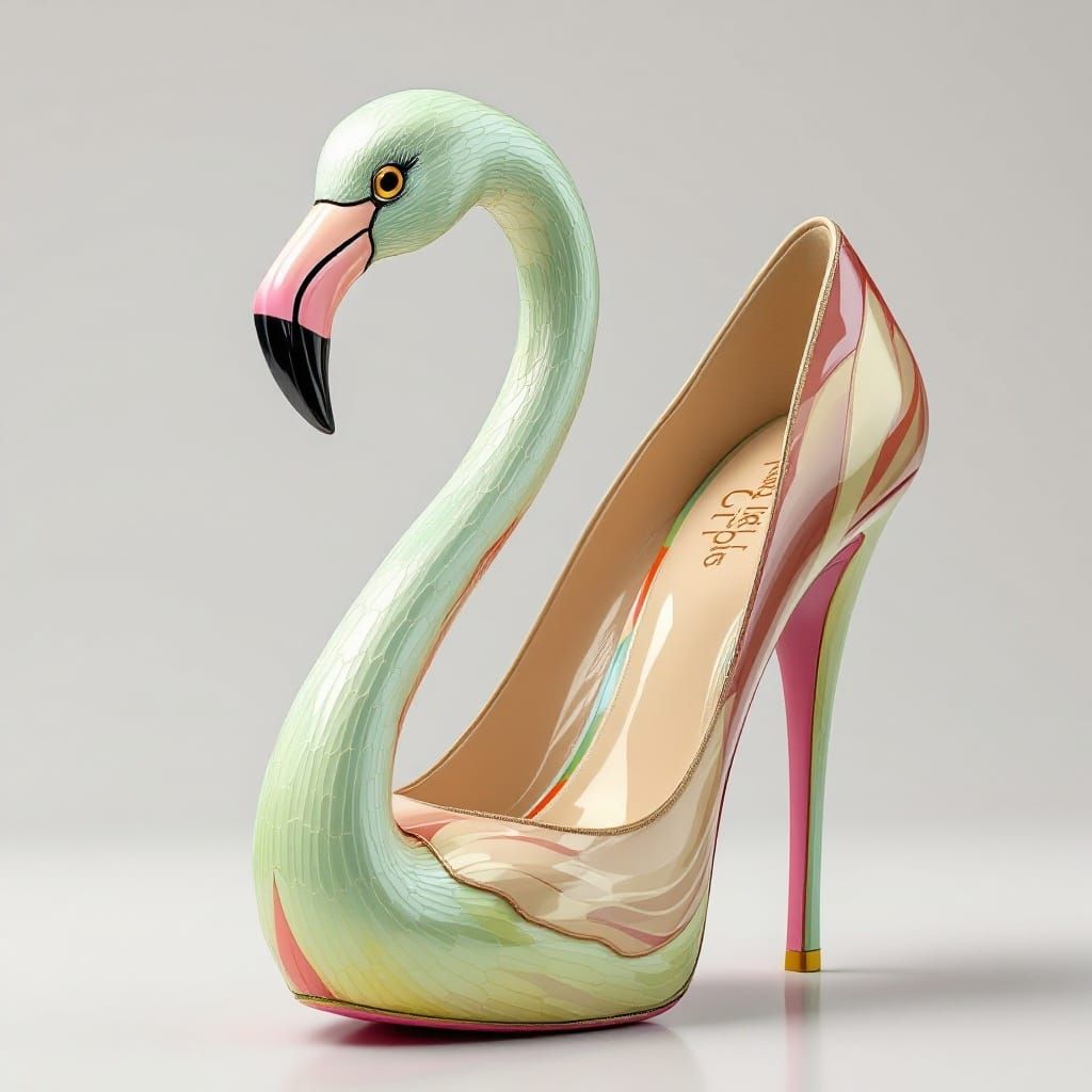 Flamingo High Heel Shoe
