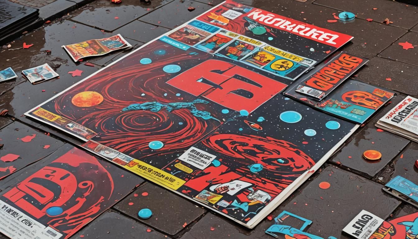 Mars Cydonia: Retrofuturistic Comic Book Art