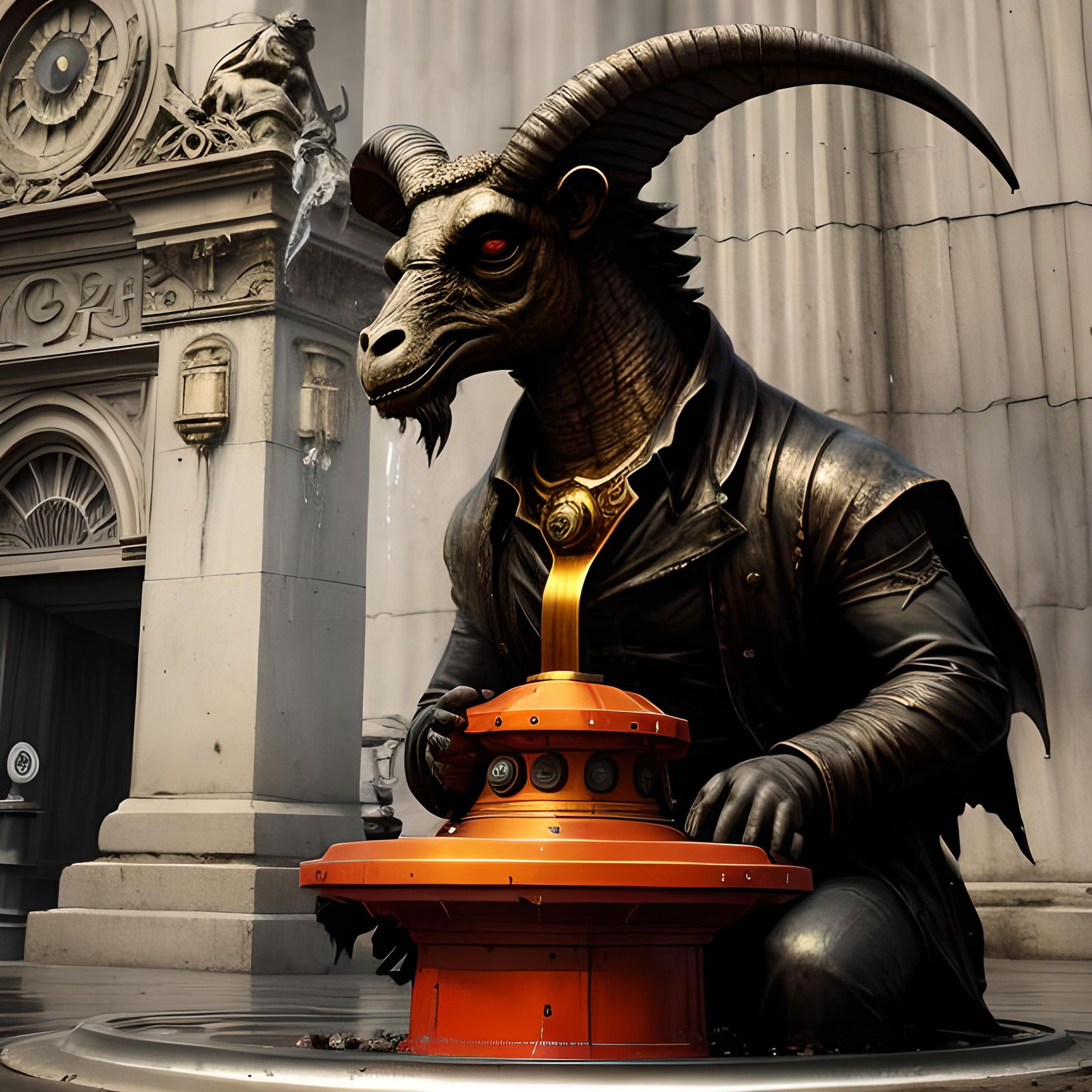 Baphomet at the Fountain