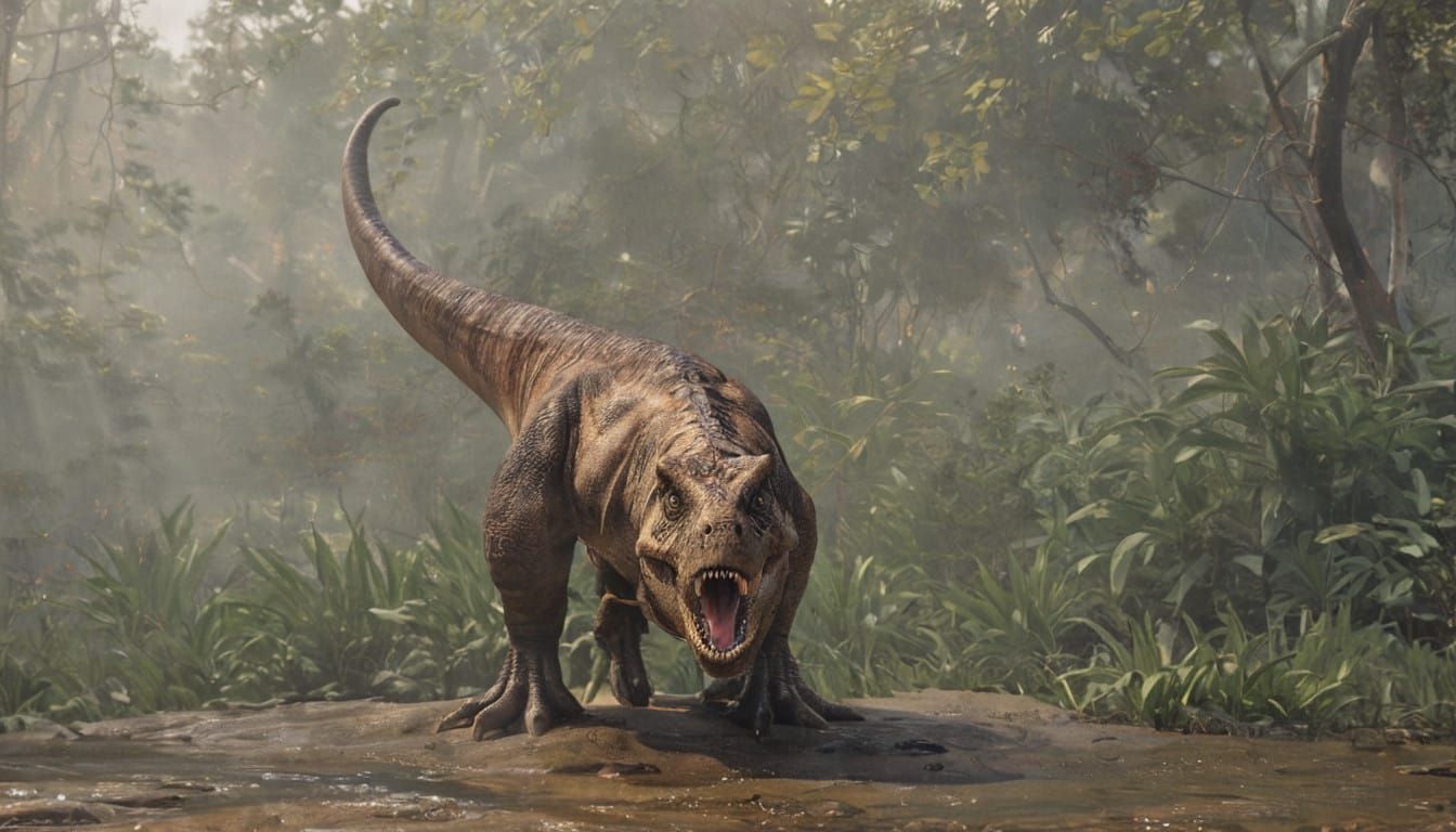 Hyper-Realistic Tyrannosaurus Rex in Photorealistic Detail