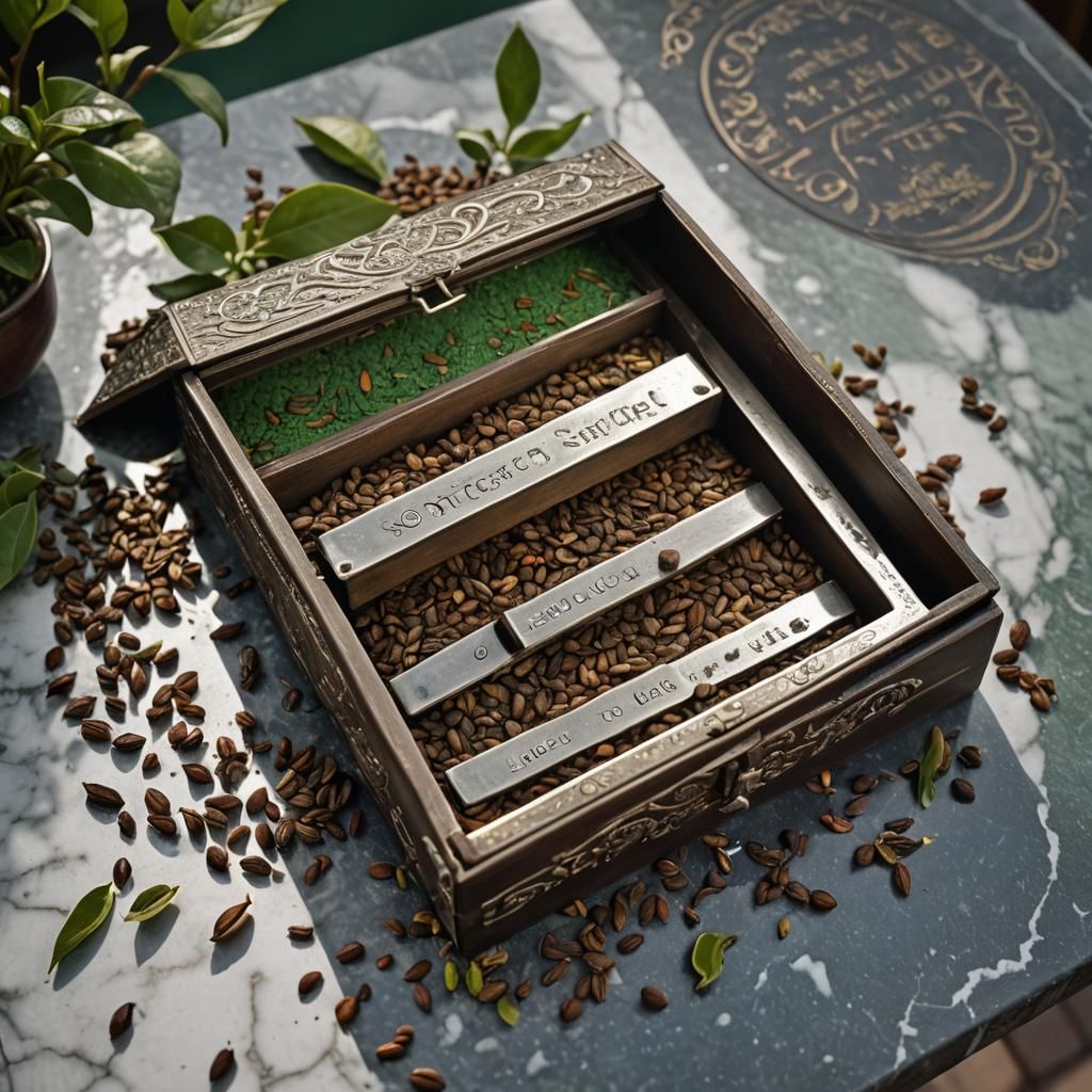 African Solstice Tea Seeds Spill in Teahouse