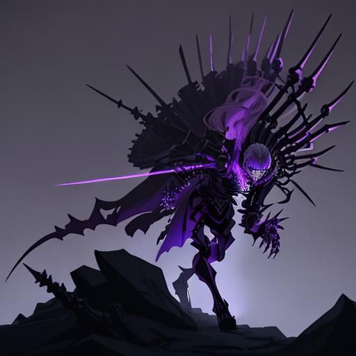 Dark Fantasy Anime: Skeleton vs. Elf in 3D