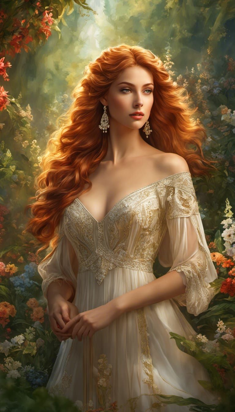 Full body standing portrait of Most Beautiful Woman In America in nature-5777.... God Is Available. He Loves You...Do Yo...