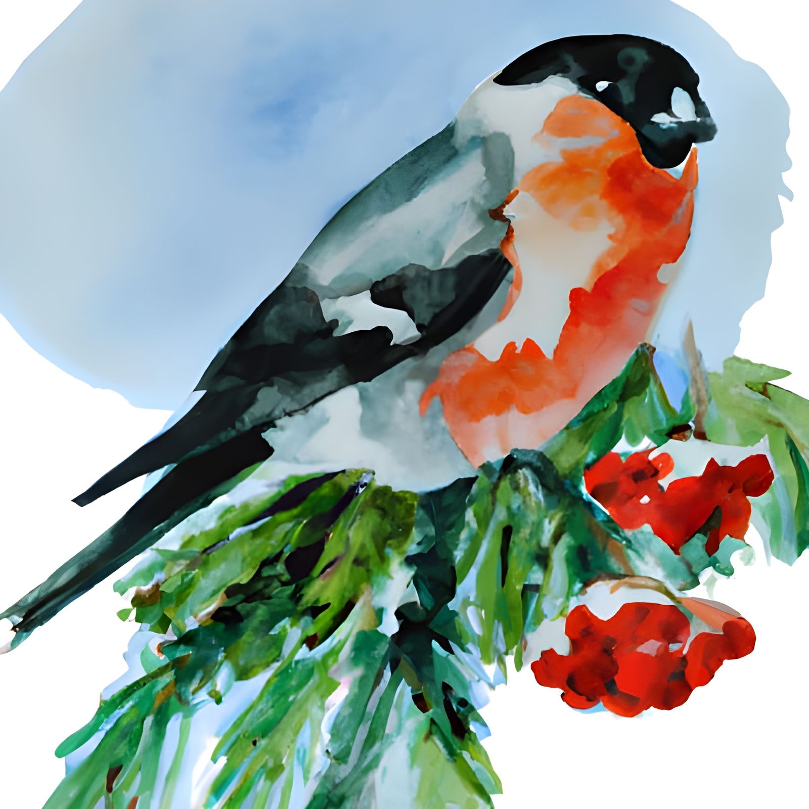 Watercolor Painting of Iga Swiatek