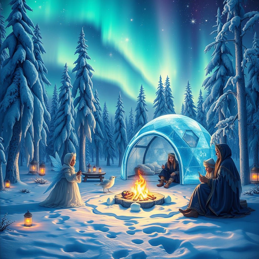 Whimsical Winter Wonderland in Crystal Forest