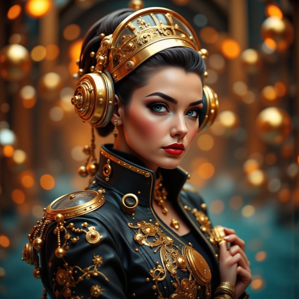 Galactic Ritz Employee of the Month in Retro-Futuristic Styl...