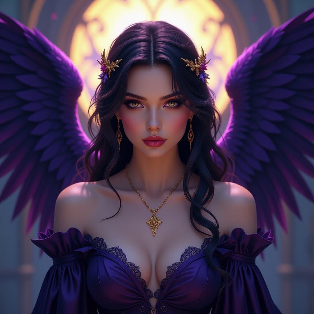 Dark Fantasy Angel Mourning Fallen Love