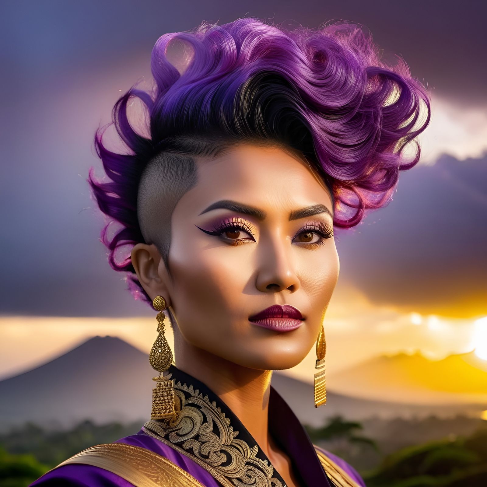 MOHAWK HAIR: Beautiful Asian Woman