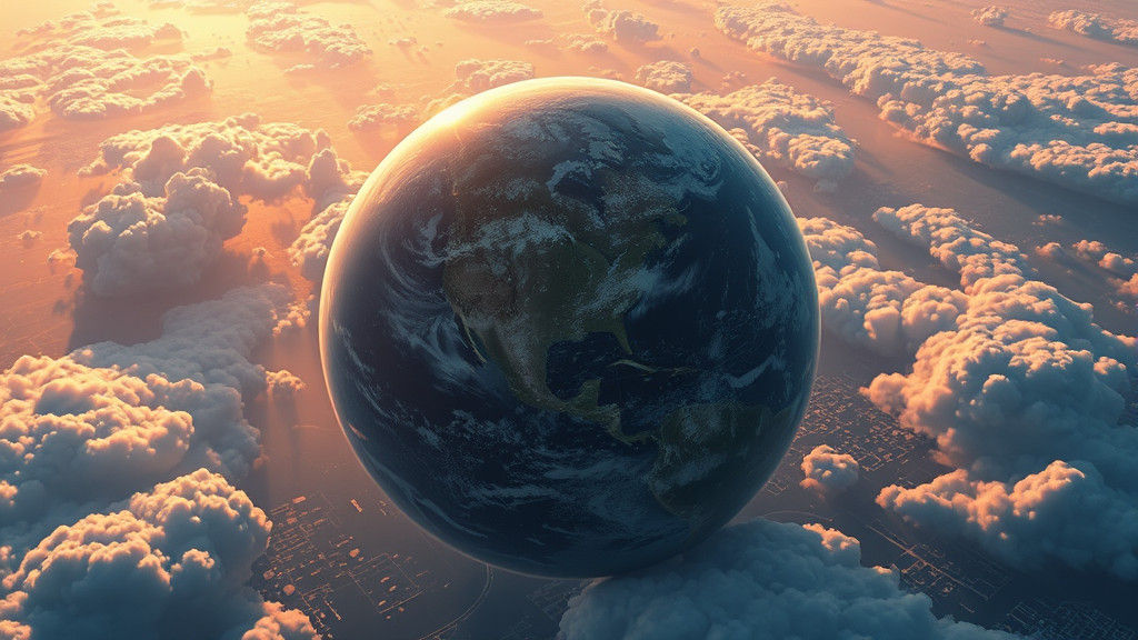 Dreamlike Earth: A Terrestrial Planet in Sci-Fi Style