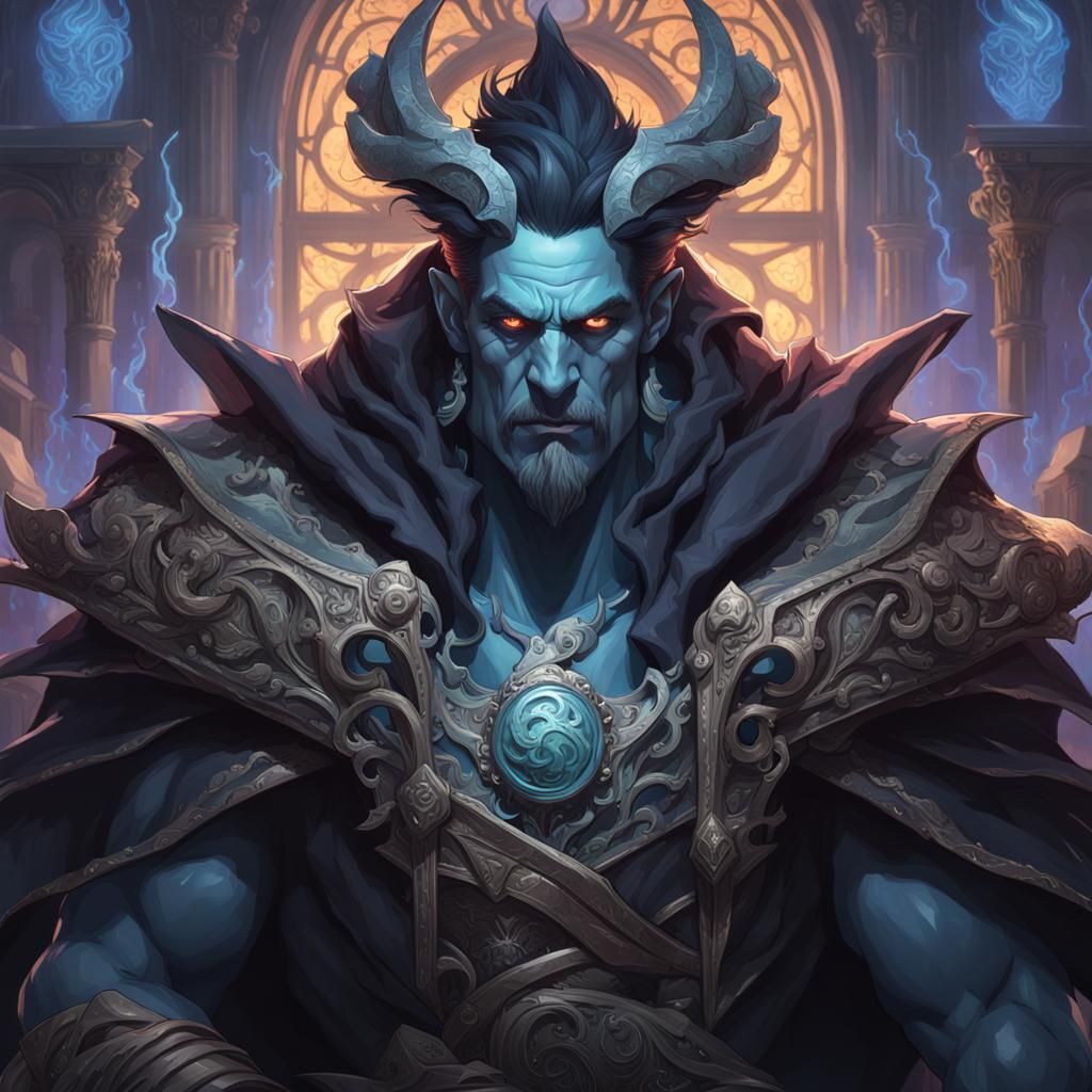 Hades Portrait: Hyperdetailed Concept Art