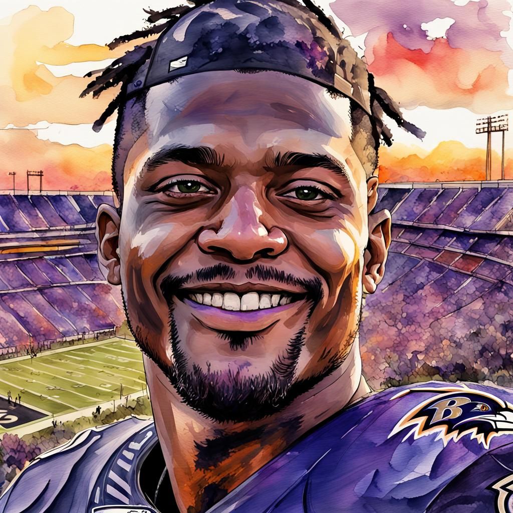 Geno Stone Portrait: Digital Watercolor Summerscape