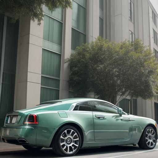 Mint Green Rolls Royce Wraith Street Photography