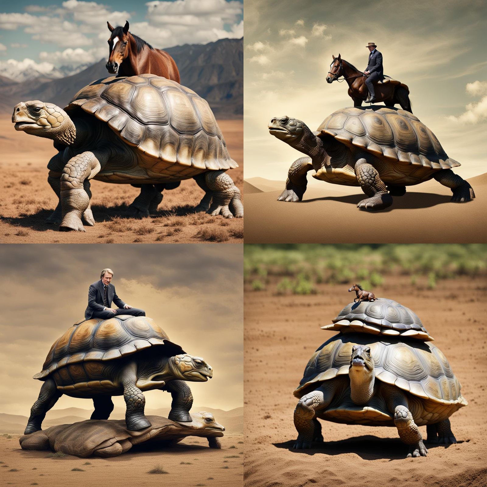 Horse and Turtle Odd Couple