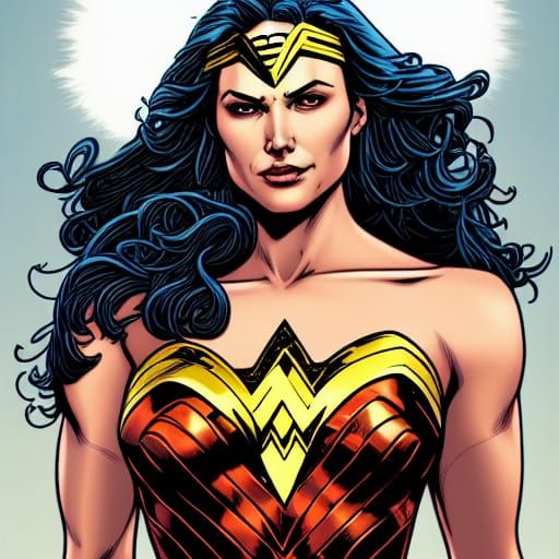 Wonder Woman Comic Book Art by Brooks and Mumford