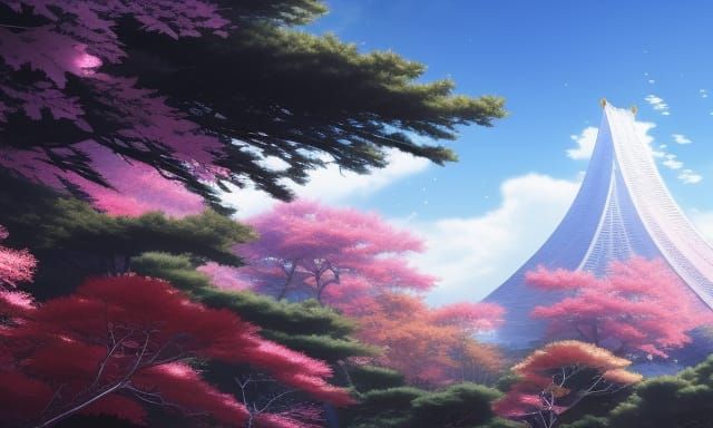 Mystical Anime Scene with Intricate Details
