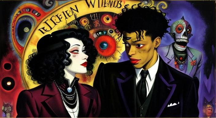 Vampires in Love: A Dark Fantasy Art Piece