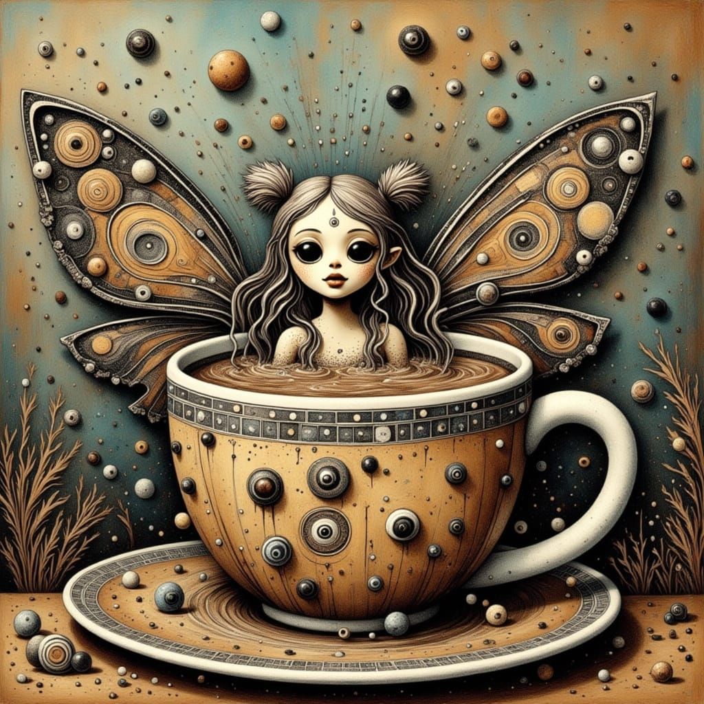 Dubuffet Doll Coffee Mug Faerie