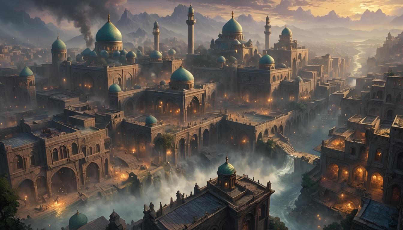 Zombie Apocalypse in Persia: Cinematic Game Scene