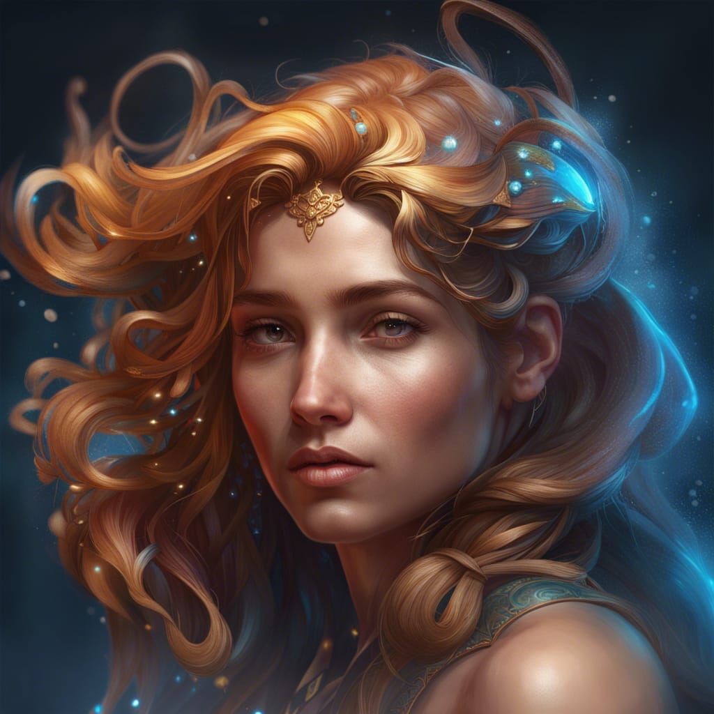Detailed Gemini Portrait with Dynamic Lighting
