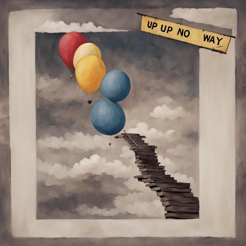 Text Graphic: Up, Up and No Way