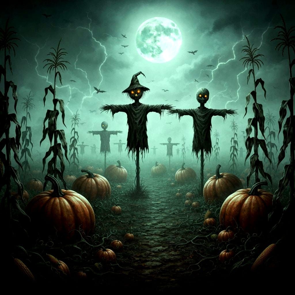 Nightmare Harvest Festival: Eerie Autumn Scene