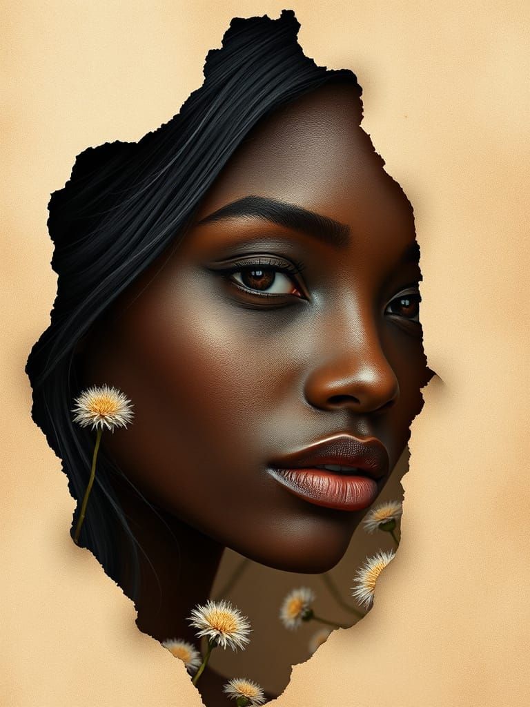 Ethereal Portrait of a Woman in Nature