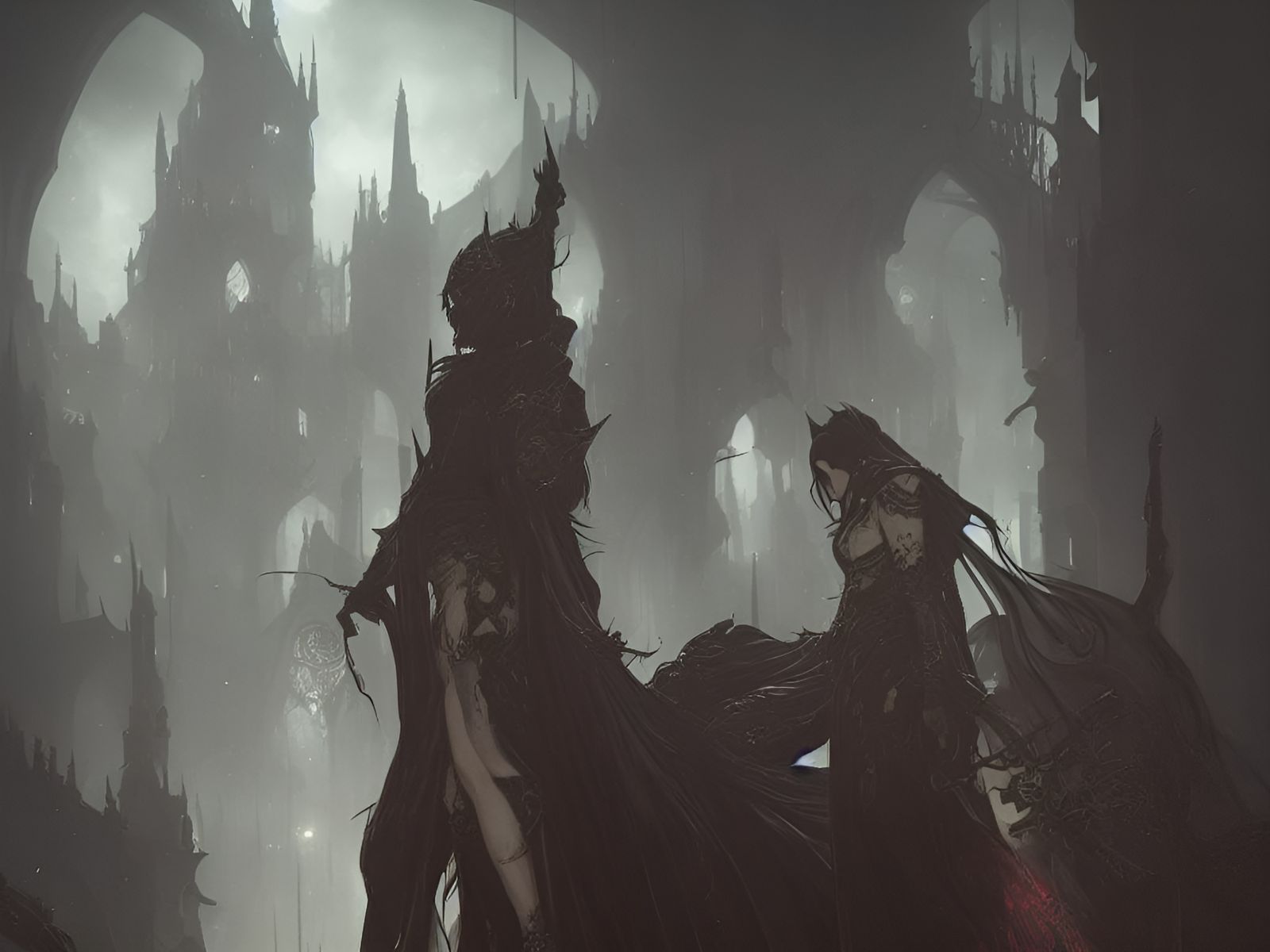 Vampire Lord Portrait in Dark Fantasy Style