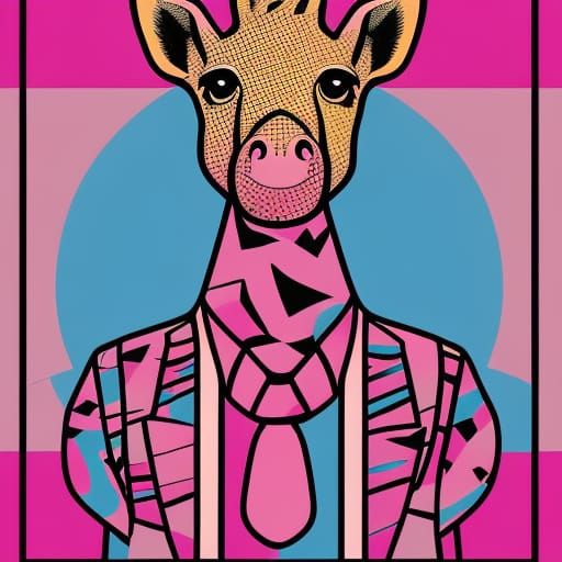 PINK GIRAFFE 100