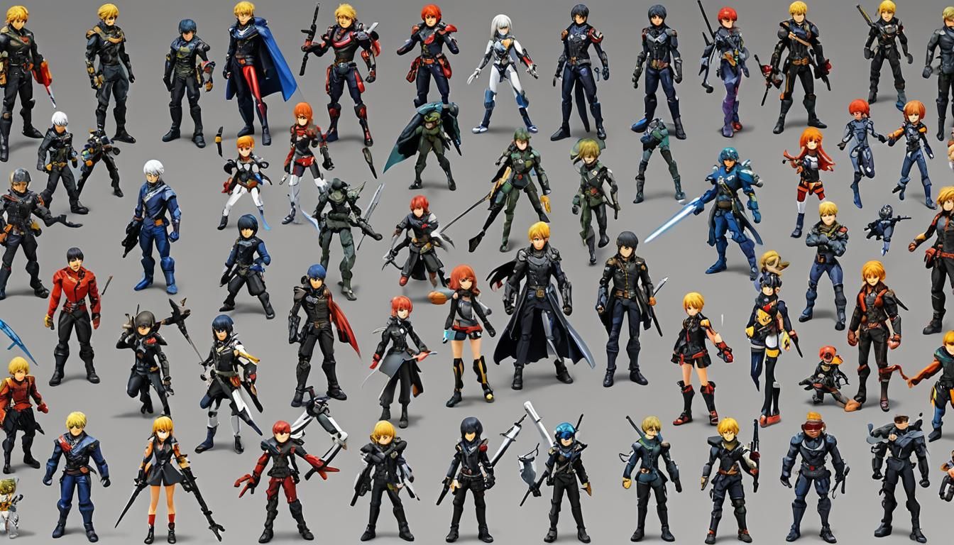 Anime Style Action Figures, Manga Art