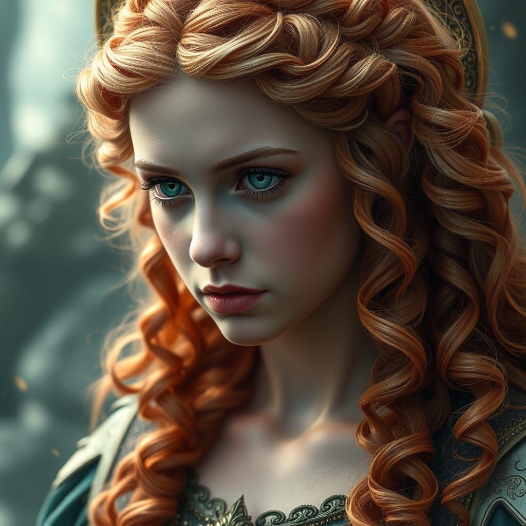 Pious Irish Princess in Ethereal Dreamscapes