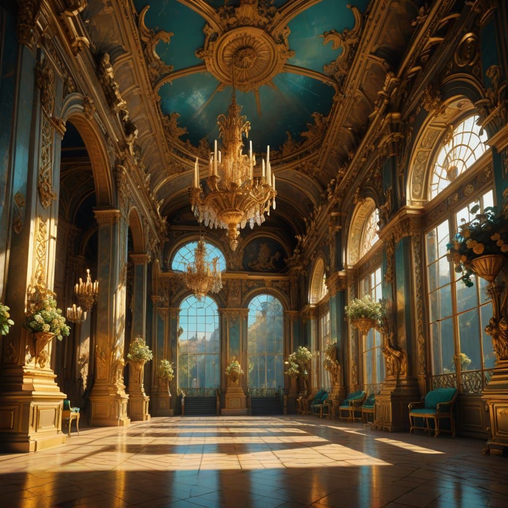 Baroque Palace of Versailles in Grandeur