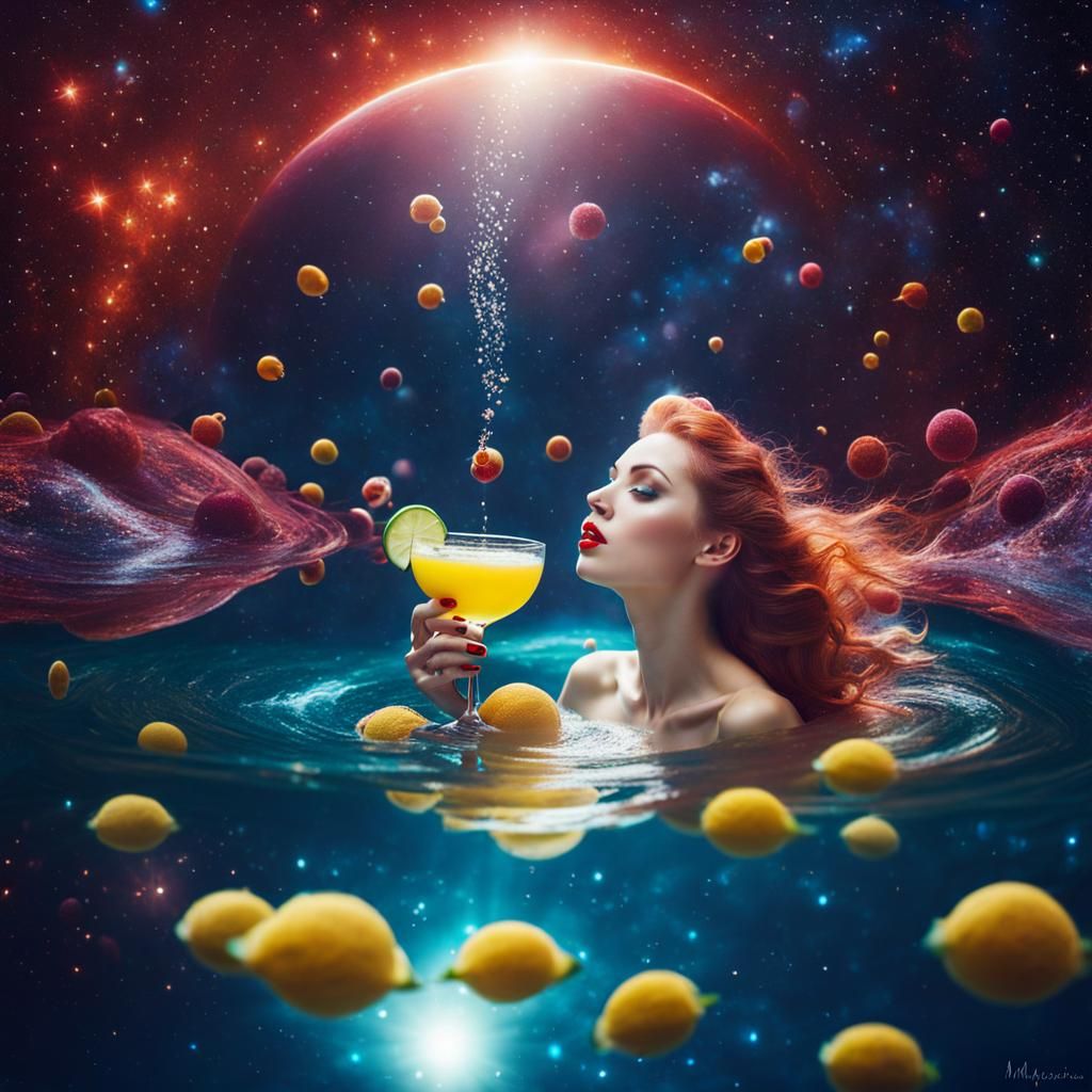 Surreal Space Swim in Kareva Style