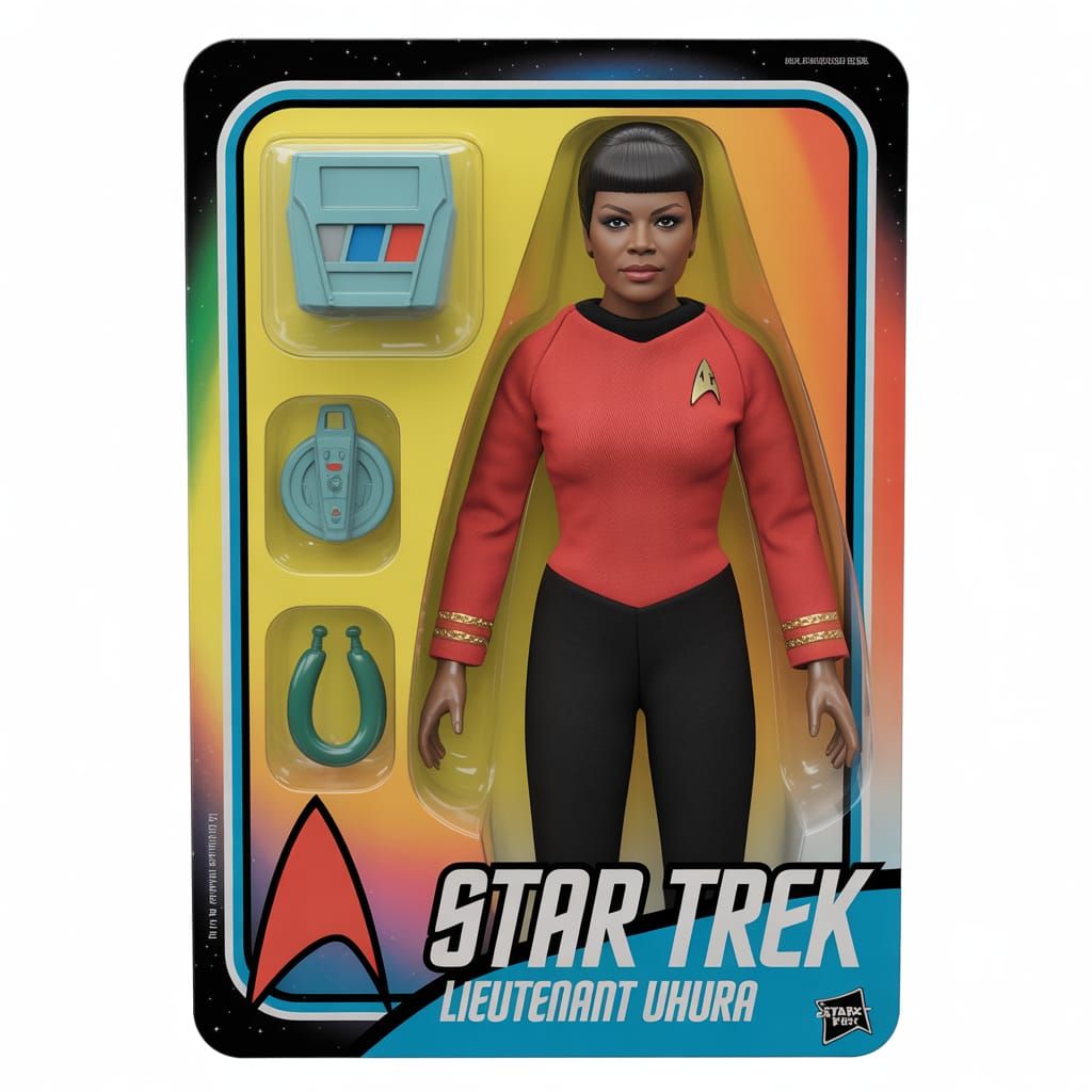 Star Trek Uhura Action Figure in Original Packaging