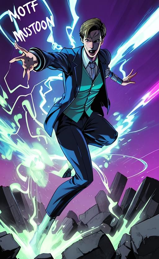 Comic book style Eleventh Doctor