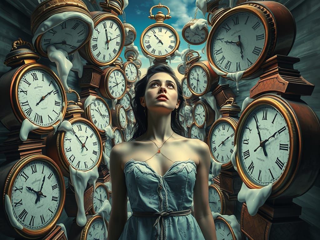 Mind-Bending Surrealism in Dreamlike Scene