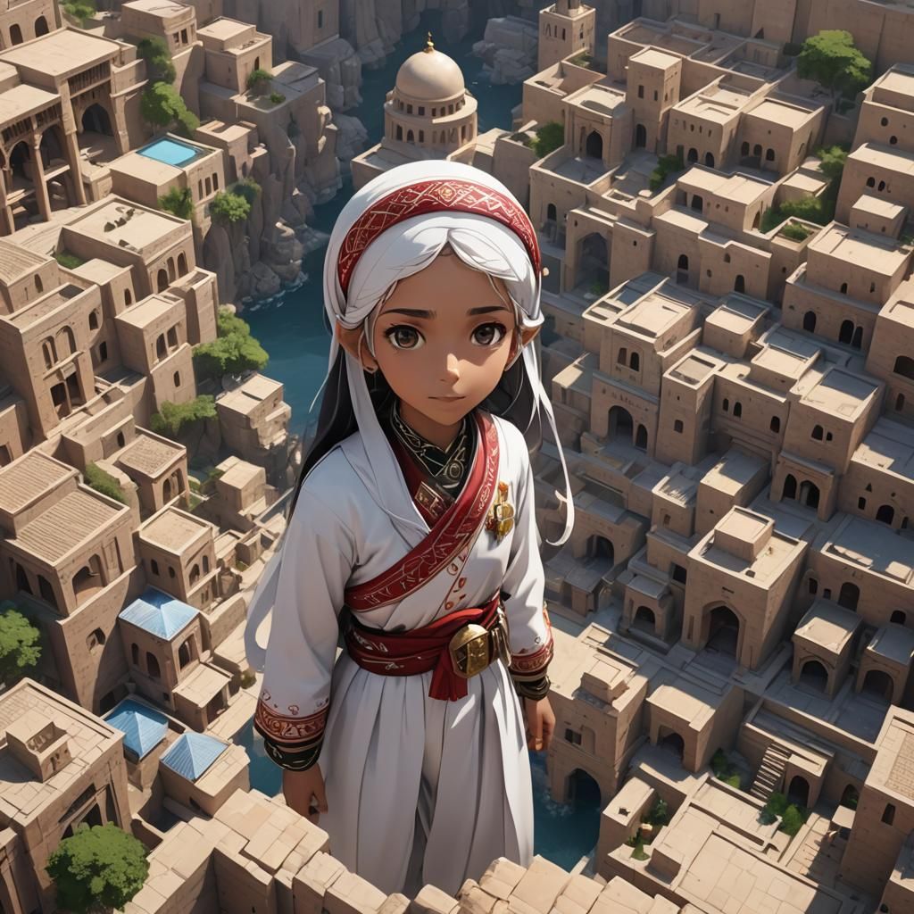 Anime Style 3D Art Inspired by Genshin Impact