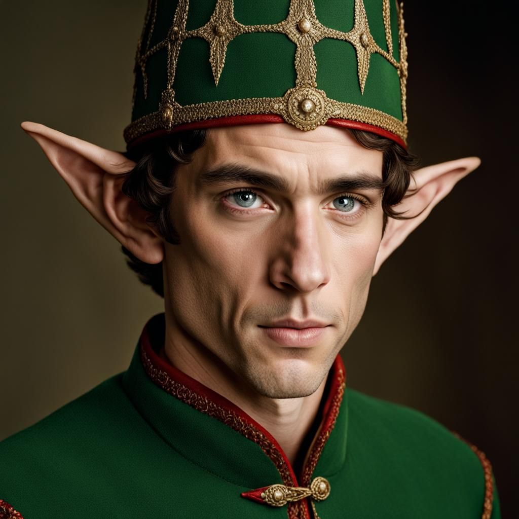 Elf Prince Portrait in Professional Photography Style