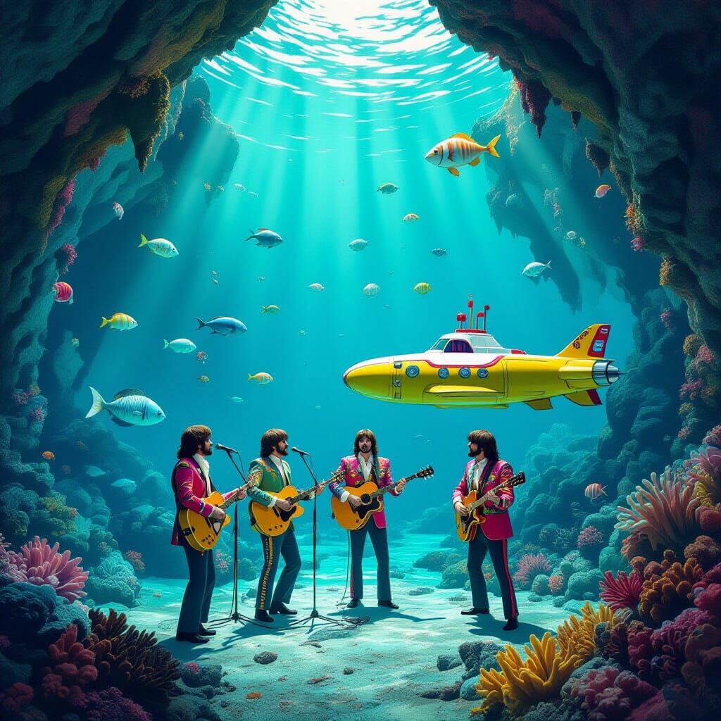 The Beatles' Underwater Concert in Octopuses Garden
