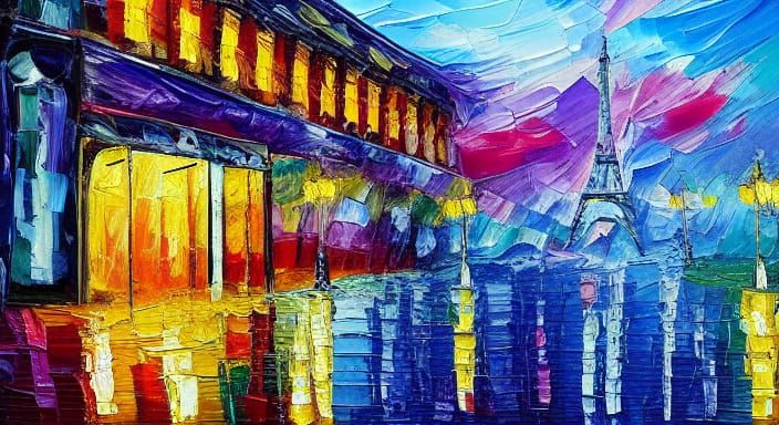 Dark Space Opéra in Heavy Impasto Style