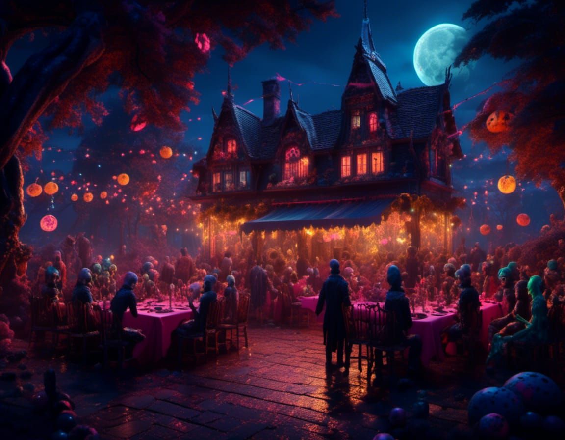 Ghouls' Night Out Under the Moon