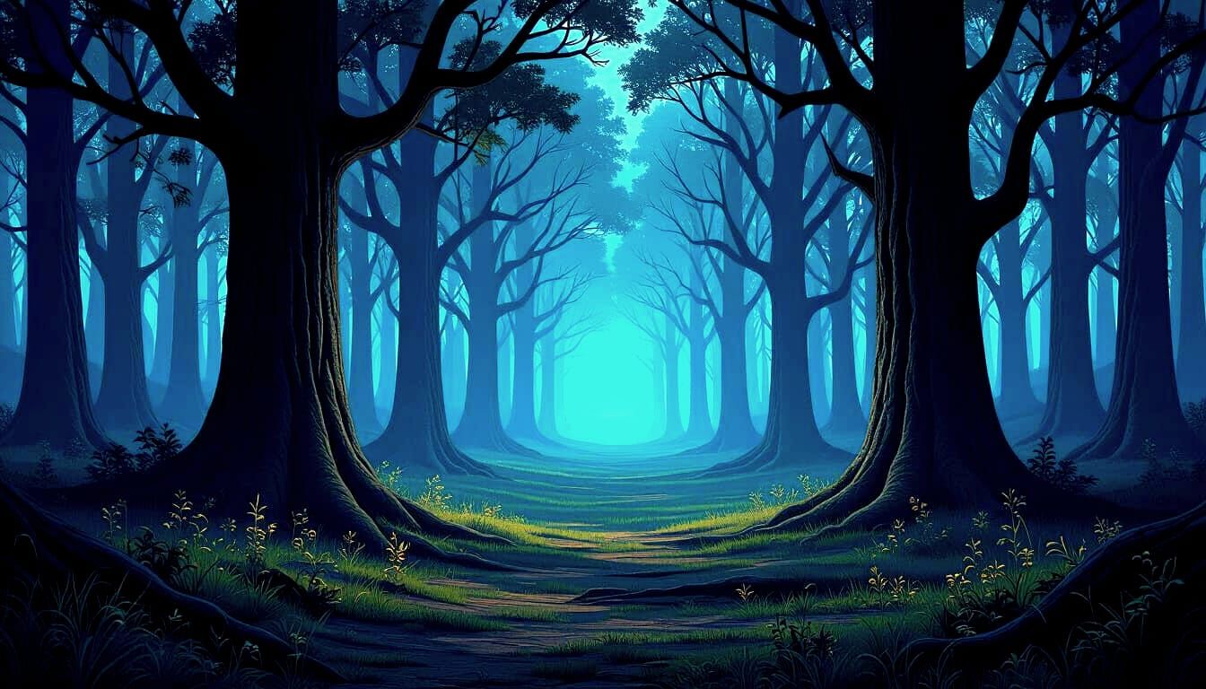 Fantasy Forest Landscape in Cinematic Style