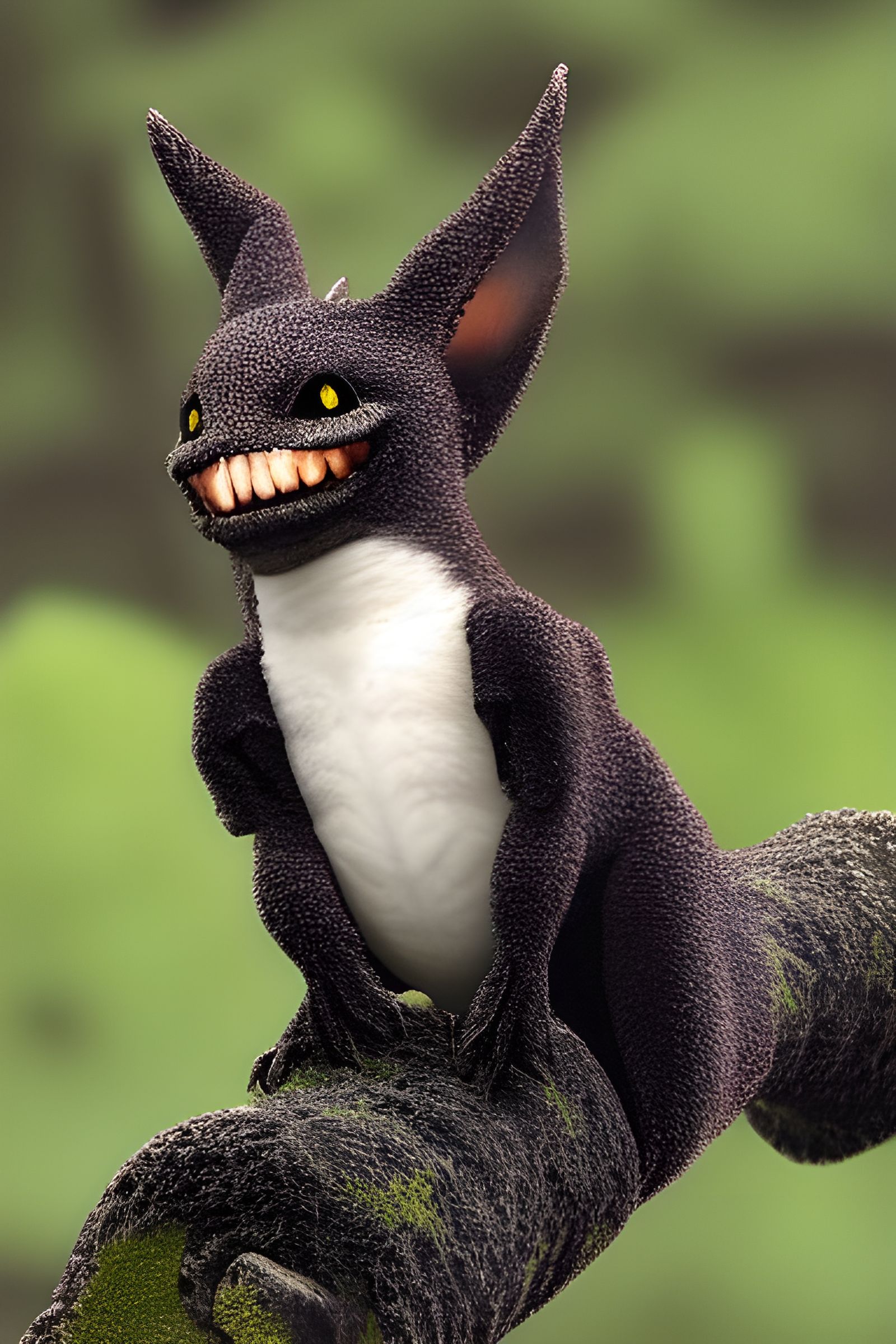 Baby Spriggan Wyvern Portrait: A Smiling Pose