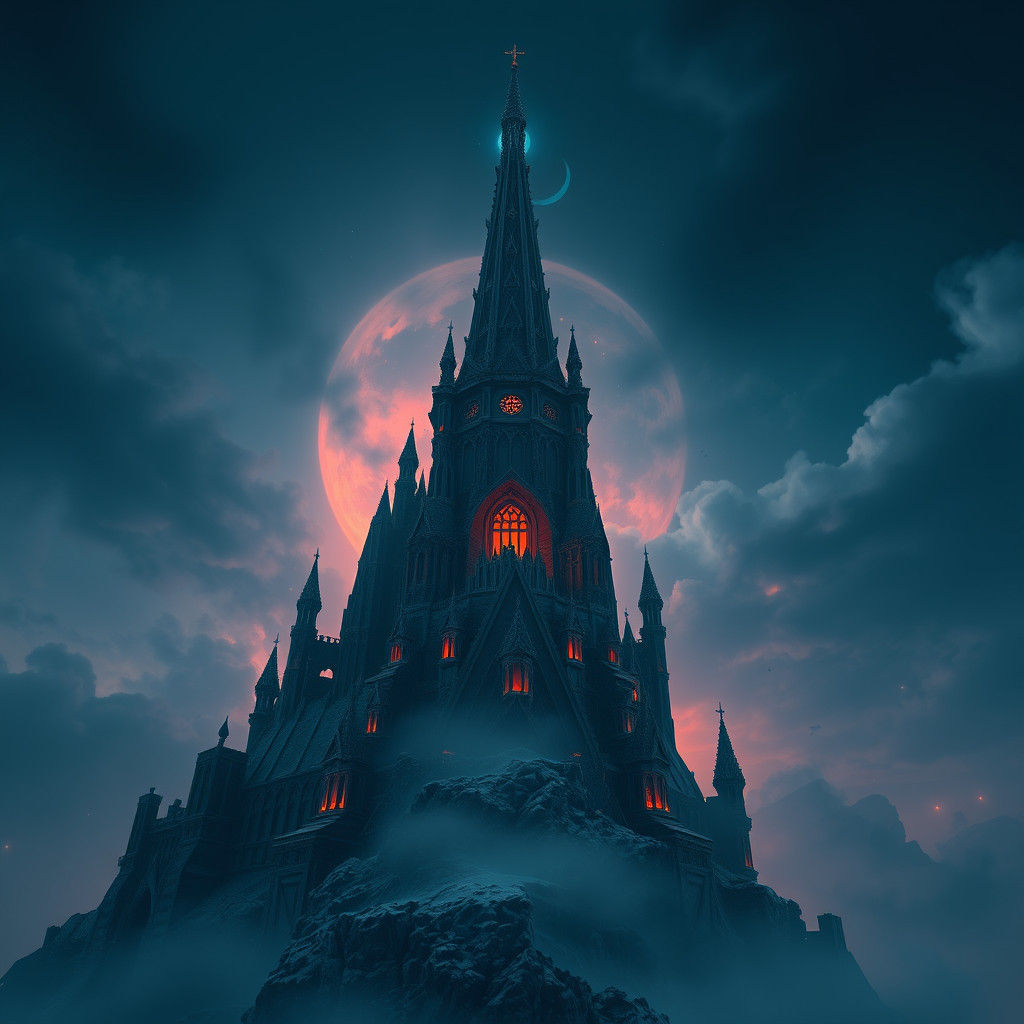 Fantastical Witches Spire in Detailed Matte Painting