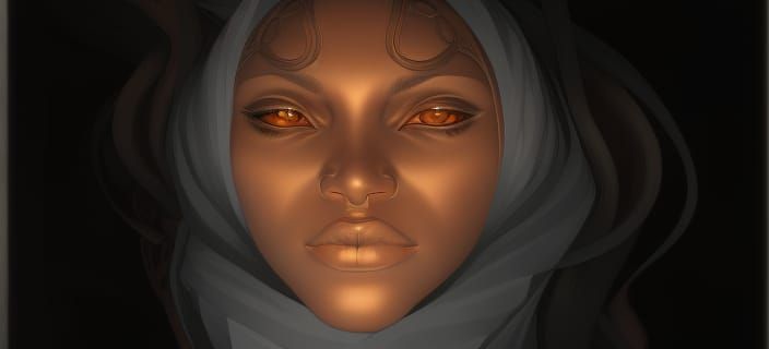 Hyperdetailed Portrait of Brown-Skinned Creature in Unreal E...