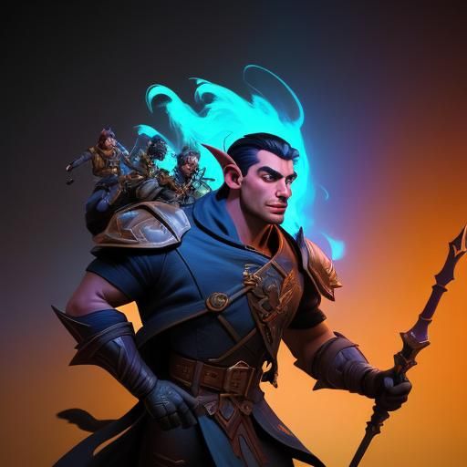 Tiefling Bard with Rapier: Hyperrealistic Concept Art