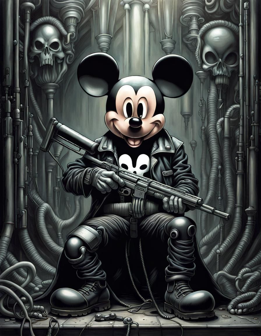 Mickey Mouse as The Punisher