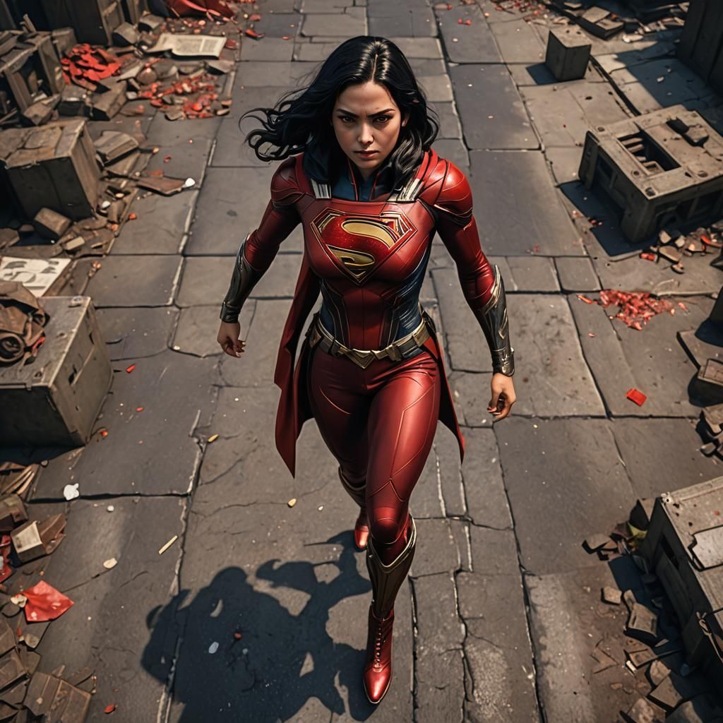 Daughter of Scarlet Witch and Superman: Fantasy Concept Art