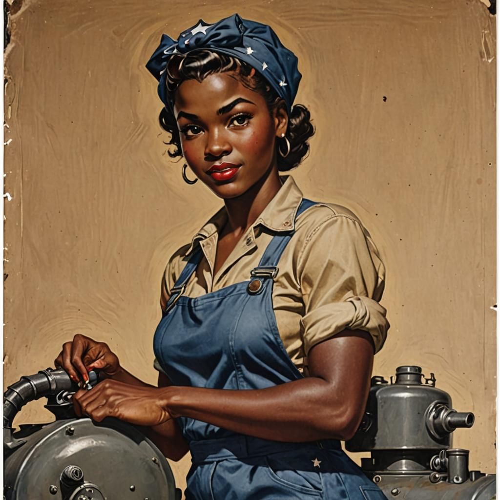 WWII Rosie the Riveter Propaganda Poster