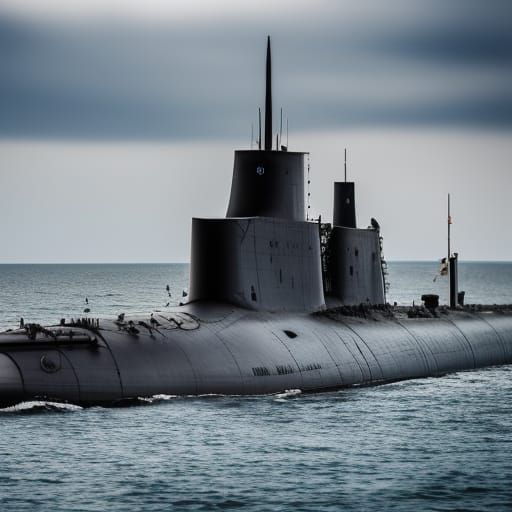 World War One German Submarine Photograph