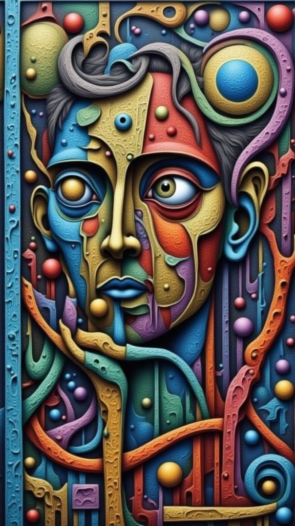 Cubist Figure from The Xers Era